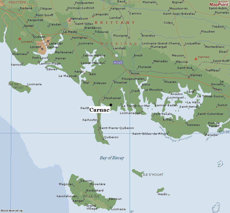 Les Défis De Carte Marine Carnac Megalithic complexes